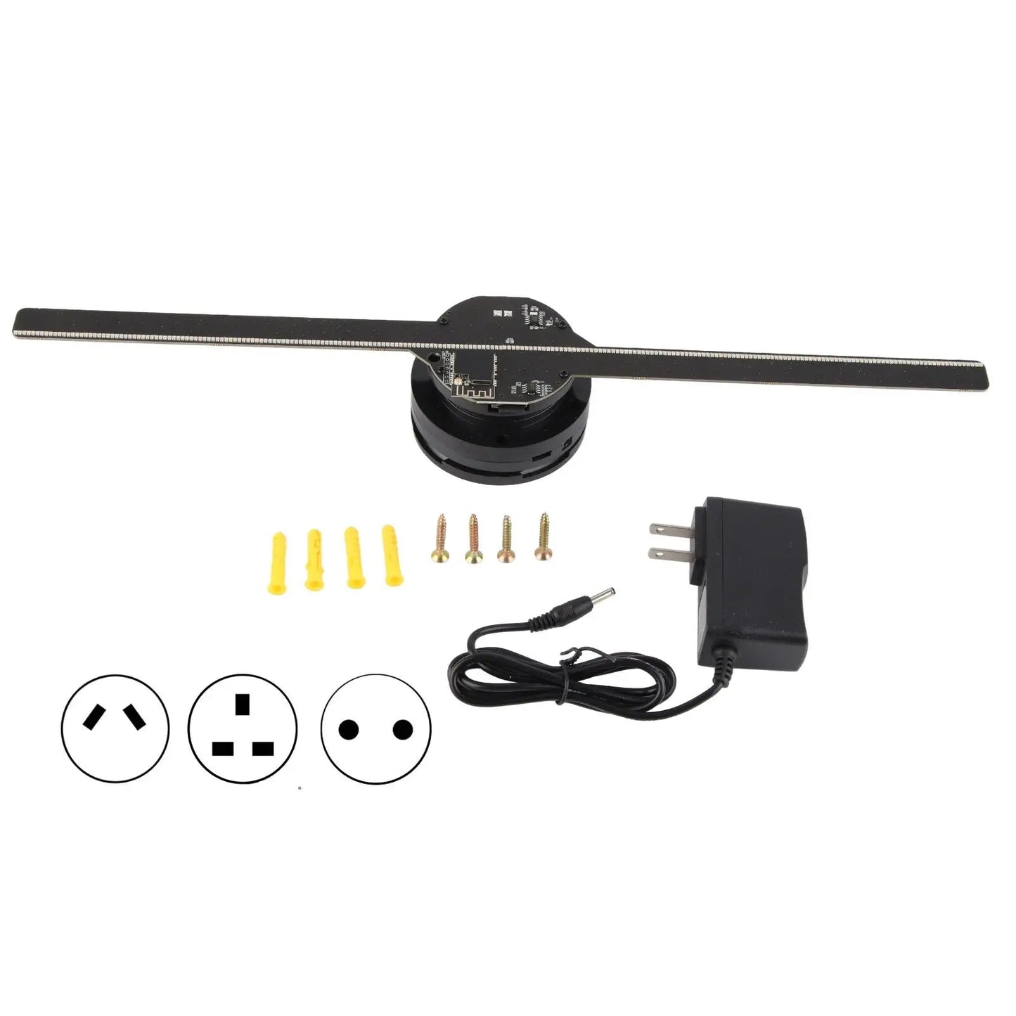 ElectricBits 3D hologram fan E - ink phone case Electronics usb retractable car charger