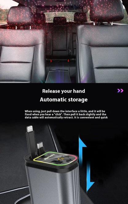 ElectricBits 3D hologram fan E - ink phone case Electronics usb retractable car charger